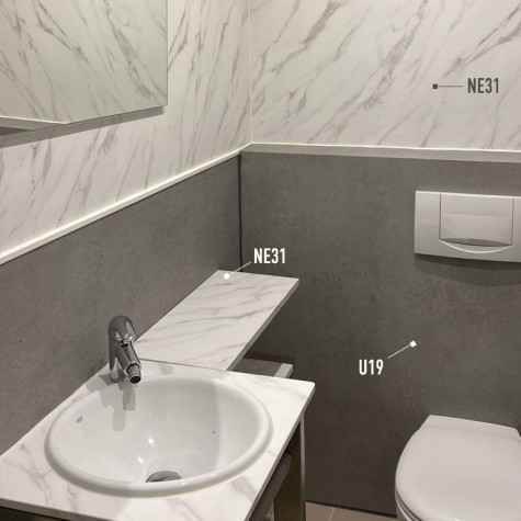 NE31 Mat White Marble
