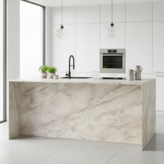 Vinilo de revestimiento autoadhesivo NE70 Mat beige marble 2
