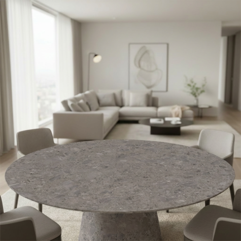 Vinilo de revestimiento para mesa efecto mármol NF99 Natural Marble Grey