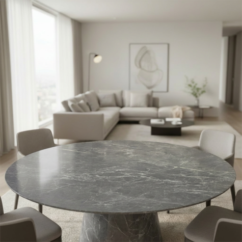 Vinilo de revestimiento para mesa efecto mármol gris NH11 NH46 Etruscan Grey