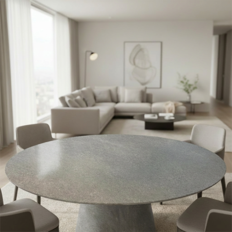 Vinilo de revestimiento para mesa efecto piedra NH39 Pietra di Cardoso Grigio