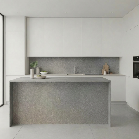 Vinilo de revestimiento para encimera y muebles de cocina efecto piedra NH39 Pietra di Cardoso Grigio