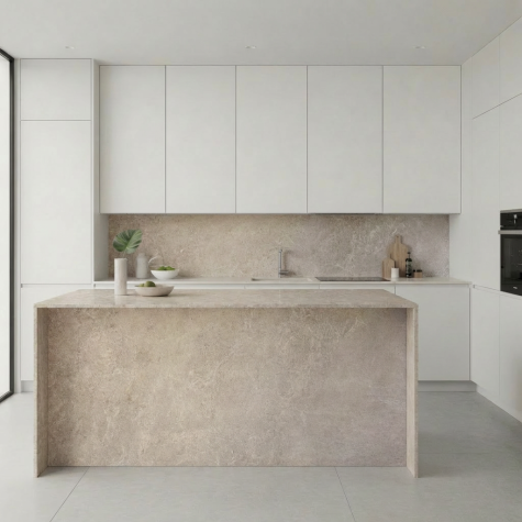 Vinilo de revestimiento para encimera y muebles de cocina efecto piedra NH45 Tundra