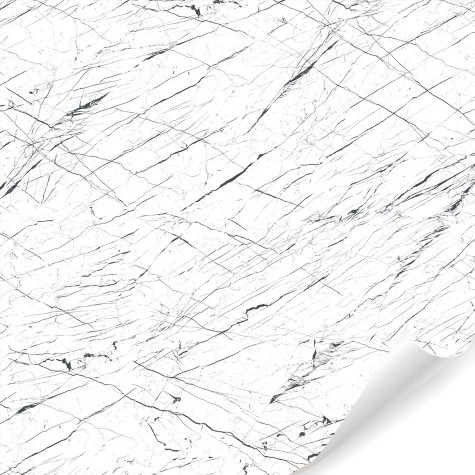 NE72 Black stripes white marble